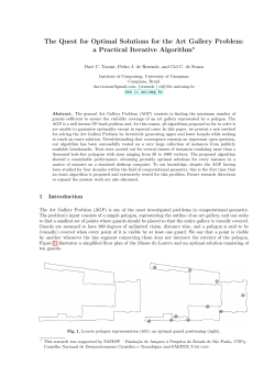 The Quest for Optimal Solutions for the Art Gallery Problem: a