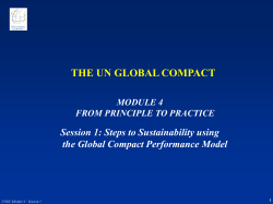 THE GLOBAL COMPACT