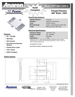 Model RFP-800-100R-S