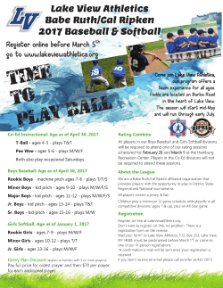 Play Ball Time to - Lakeview Athletic Association