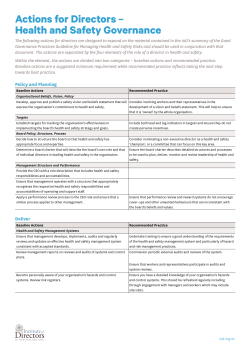 Actions for Directors