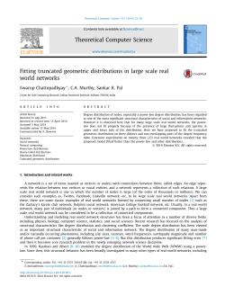 Fitting truncated geometric distributions in large scale real world