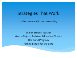 Strategies That Work - CHARGE Syndrome Foundation