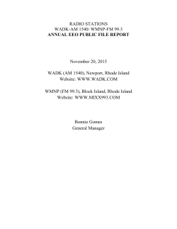 Annual EEO Public File Report