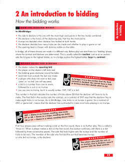 2 An introduction to bidding