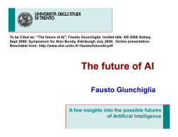 The future of AI - Department of information engineering and
