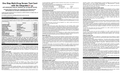 One Step Multi-Drug Screen Test Card with the Integrated iCup