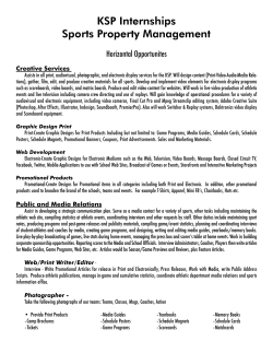 KSP Internships Sports Property Management