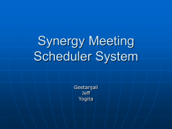 Snergy Meeting Scheduler System