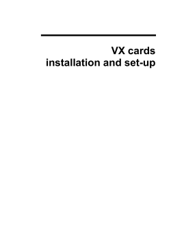 VX cards installation and set-up