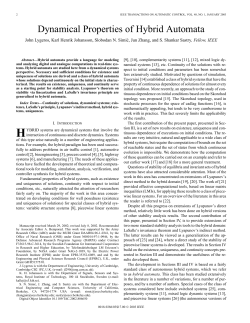 Dynamical properties of hybrid automata