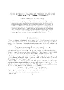 CONCENTRATION OF MEASURE ON PRODUCT SPACES WITH
