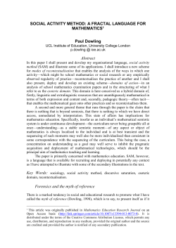 Paul Dowling - College of Social Sciences and International Studies