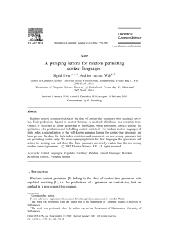 A pumping lemma for random permitting context