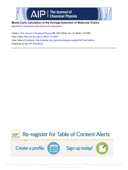 Monte Carlo Calculation of the Average Extension of Molecular Chains
