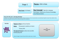 Life in Asia - Glenmore Park Learning Alliance