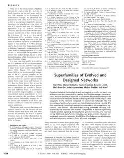 Superfamilies of Evolved and Designed Networks