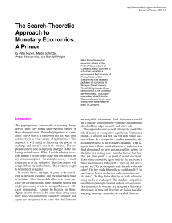 The Search-Theoretic Approach to Monetary Economics: A Primer