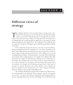 Different views of strategy