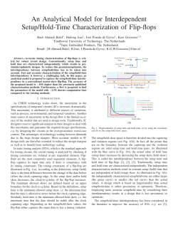 An Analytical Model for Interdependent Setup/Hold