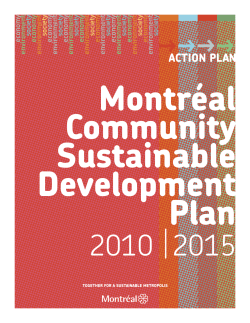 Action Plan - Ville de Montr&eacute;al