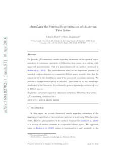 Identifying the Spectral Representation of Hilbertian Time Series