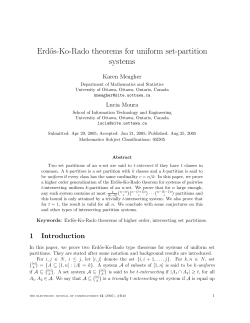 Erd˝os-Ko-Rado theorems for uniform set-partition systems