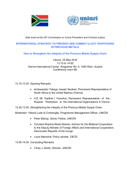 Agenda of the side-event