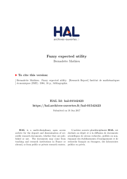 Fuzzy expected utility
