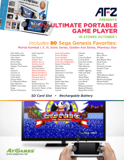 the ULTIMATE PORTABLE GAME PLAYER