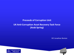 Jon Benton - Proceeds of the Corruption Unit