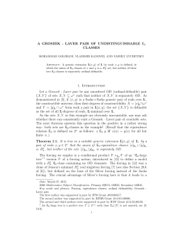 A Groszek-Laver pair of undistinguishable E 0 classes - Math