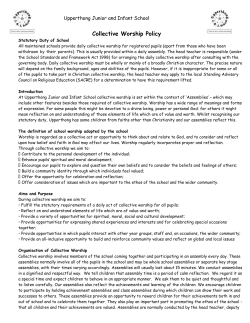 Collective Worship Policy - Upperthong Junior and Infant School