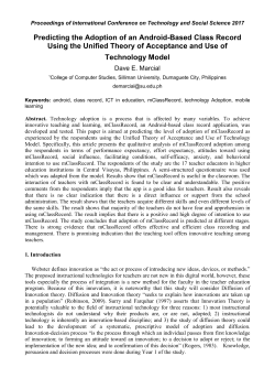 Predicting the Adoption of an Android