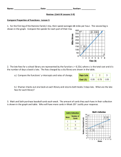 Name: Date: Section: ______ Review: (Unit III Lessons 5