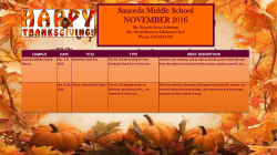 Todd Middle School November 2016 Ms. Laura Nora