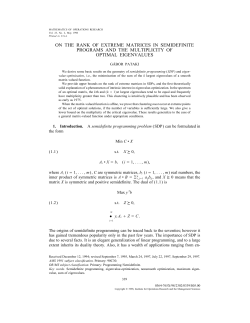 On the Rank of Extreme Matrices in Semidefinite Programs and the