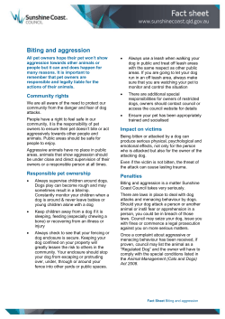 SCC fact sheet - Sunshine Coast Council