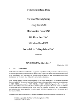 Fishery Natura Plan