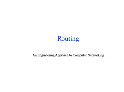 Routing - Cornell Computer Science