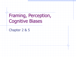 Framing, Strategizing, and Planning