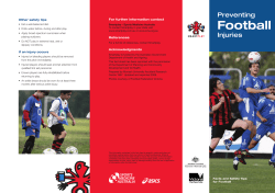 Injury Prevention in Football
