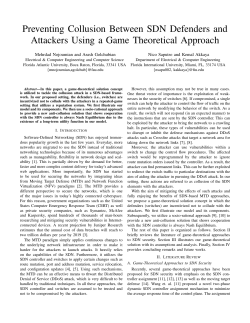 Preventing Collusion Between SDN Defenders and Attackers Using