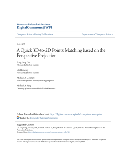 A Quick 3D-to-2D Points Matching based on the Perspective