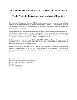 Tender Notice for Procurement and Installation of