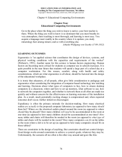 Chapter 4: Educational Computing Environments 78 Chapter Four