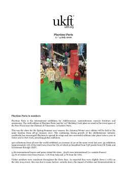 Playtime Paris - UK Fashion and Textile Association