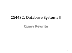 CS4432: Database Systems II