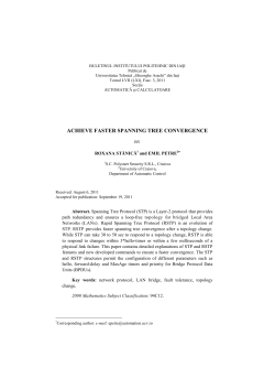 achieve faster spanning tree convergence