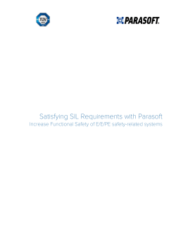Satisfying SIL Requirements with Parasoft